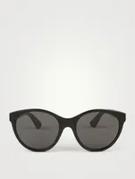 Cat Eye Sunglasses With Crystals