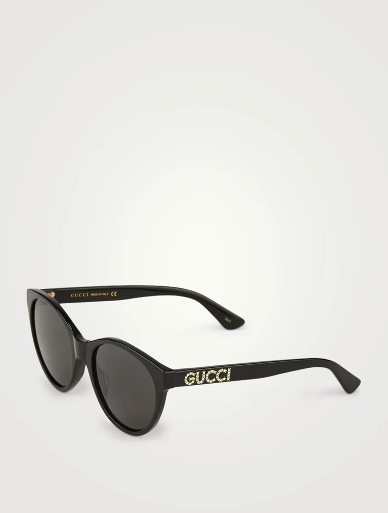 Cat Eye Sunglasses With Crystals