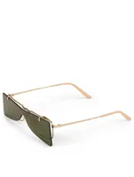 Square Flip-Up Visor Sunglasses