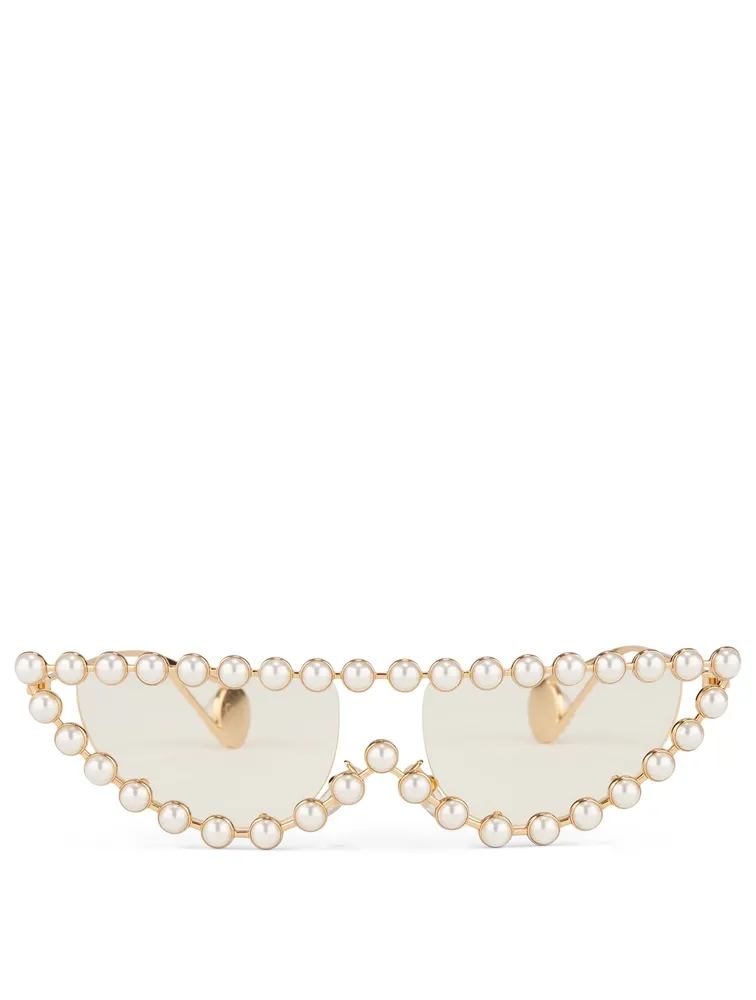 Cat Eye Glasses With Pearls