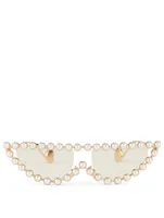 Cat Eye Glasses With Pearls