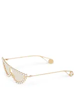 Cat Eye Glasses With Pearls