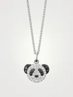 Petite Bo Bo 18K White Gold Necklace With Diamonds