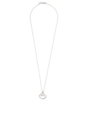 Yu Yi 18K White Gold Pendant Necklace With Diamonds