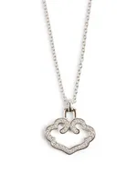 Yu Yi 18K White Gold Pendant Necklace With Diamonds