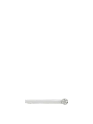 GUCCI Interlocking G Stainless Steel Tie Bar