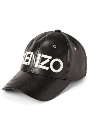 Leather Cap With Logo
