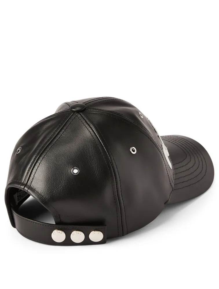 Leather Cap With Logo