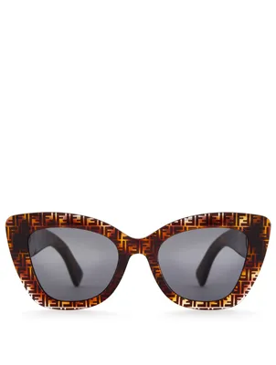 Cat Eye Logo Sunglasses