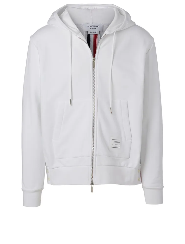 Zip-Up Hoodie With Back Stripe