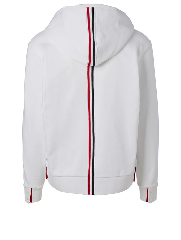 Zip-Up Hoodie With Back Stripe