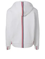 Zip-Up Hoodie With Back Stripe