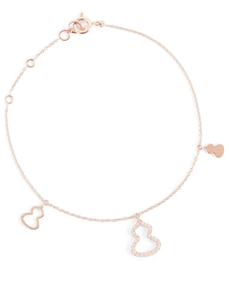 Petite Wulu 18K Rose Gold Bracelet With Diamonds