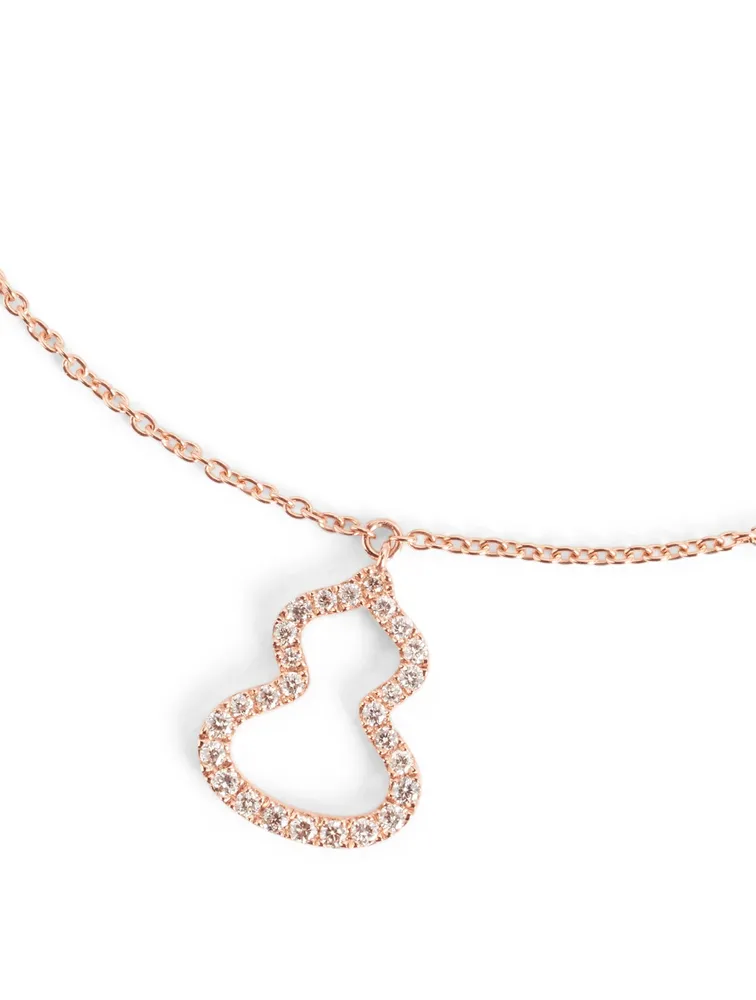 Petite Wulu 18K Rose Gold Bracelet With Diamonds