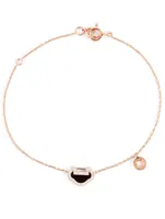 Petite Yu Yi 18K Rose Gold Bracelet With Diamonds And Onyx