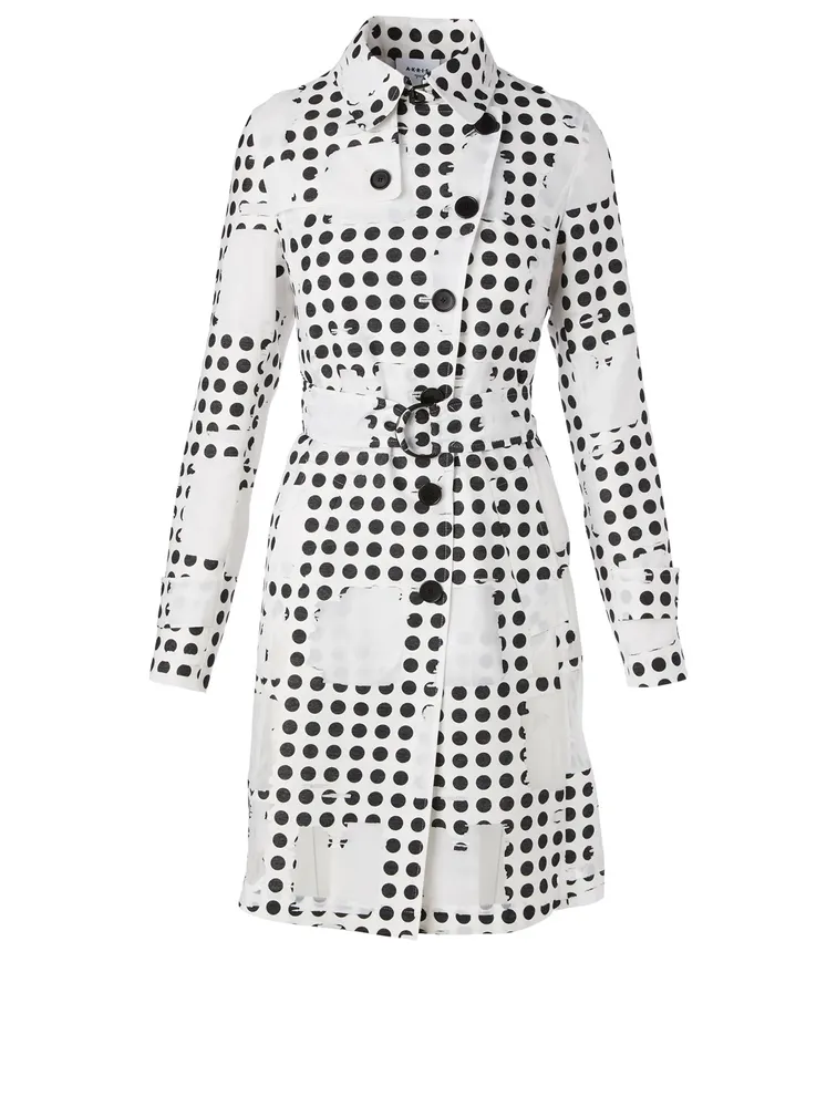 Trench Coat Window Dot Print