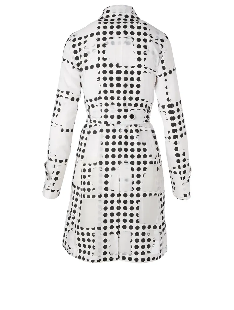 Trench Coat Window Dot Print