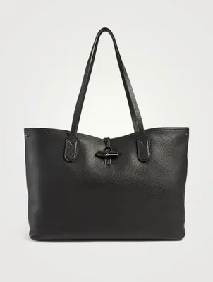 Large Roseau Essential Leather Shoulder Bag