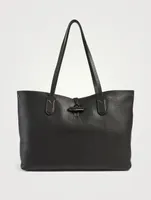 Large Roseau Essential Leather Shoulder Bag