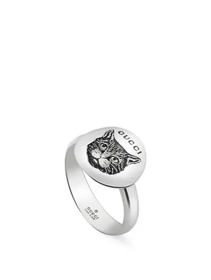 Blind For Love Sterling Silver Mystic Cat Ring