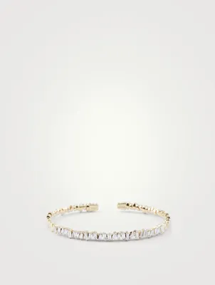 Fireworks 18K Gold Bangle Bracelet With Diamonds