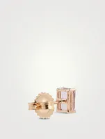 14K Rose Gold Rose De France Stud Earrings