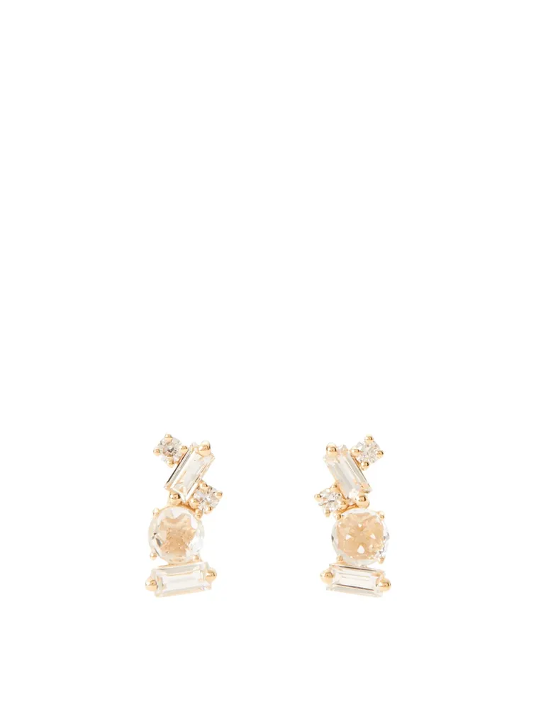 Bloom 14K Gold Stud Earrings