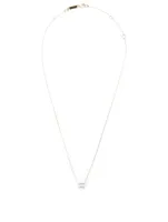 14K Gold Three-Way Pendant Necklace With White Topaz And Diamond