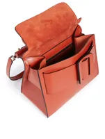 Karl Leather Top Handle Bag