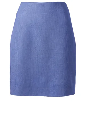 Wool-Blend Pencil Skirt