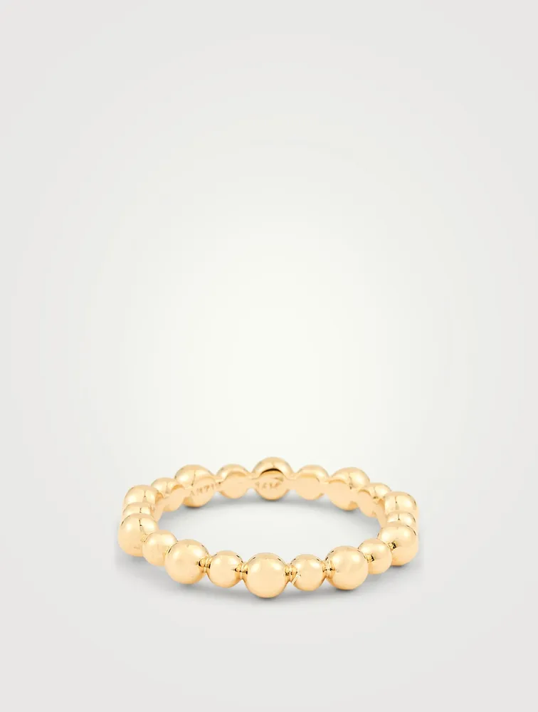 Dew Drop 14K Gold Band