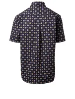 Short Sleeve Shirt Medallion Print