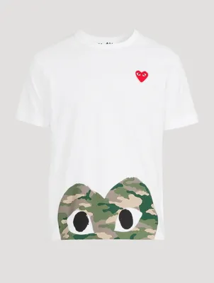 Camo Heart Hem T-Shirt
