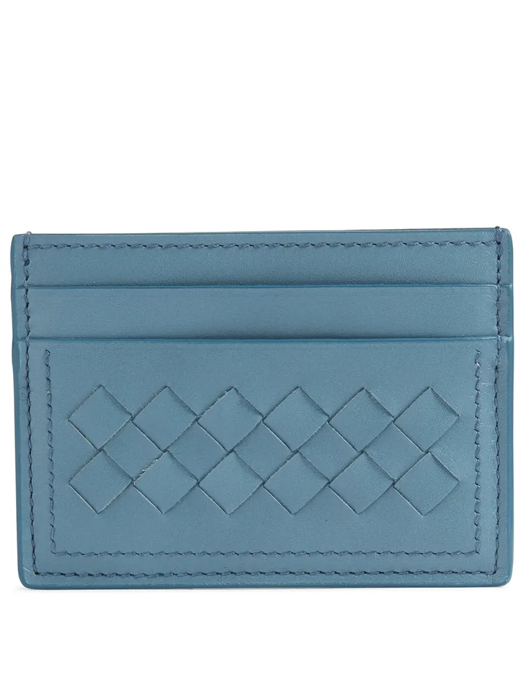 Intrecciato Leather Card Holder