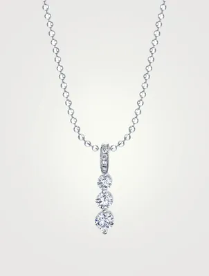 Small 18K Gold Twiggy Necklace With Diamonds