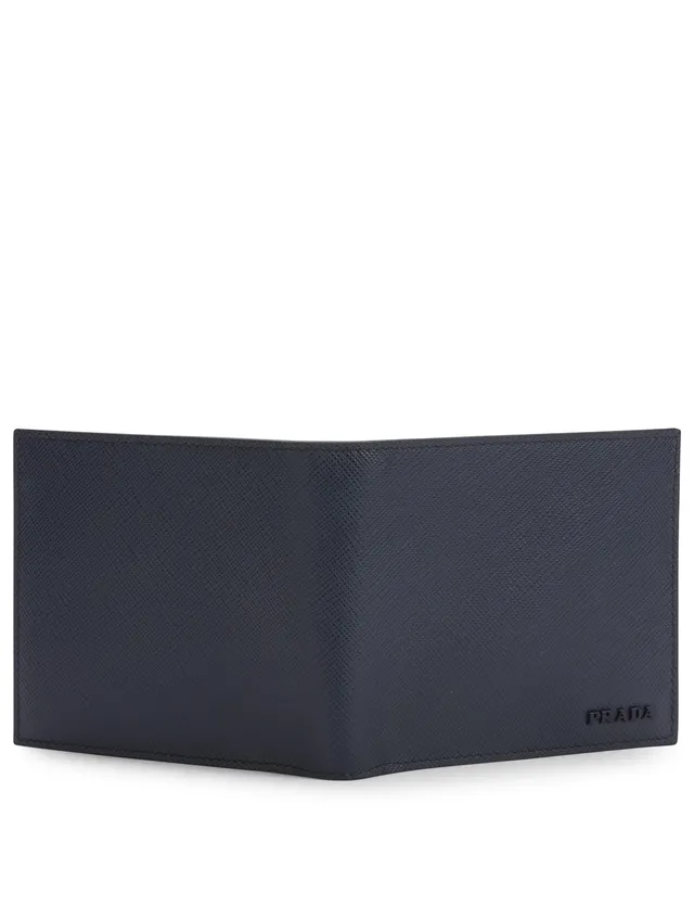 Calvin Klein Saffiano Leather Slim Bifold Wallet - Blue