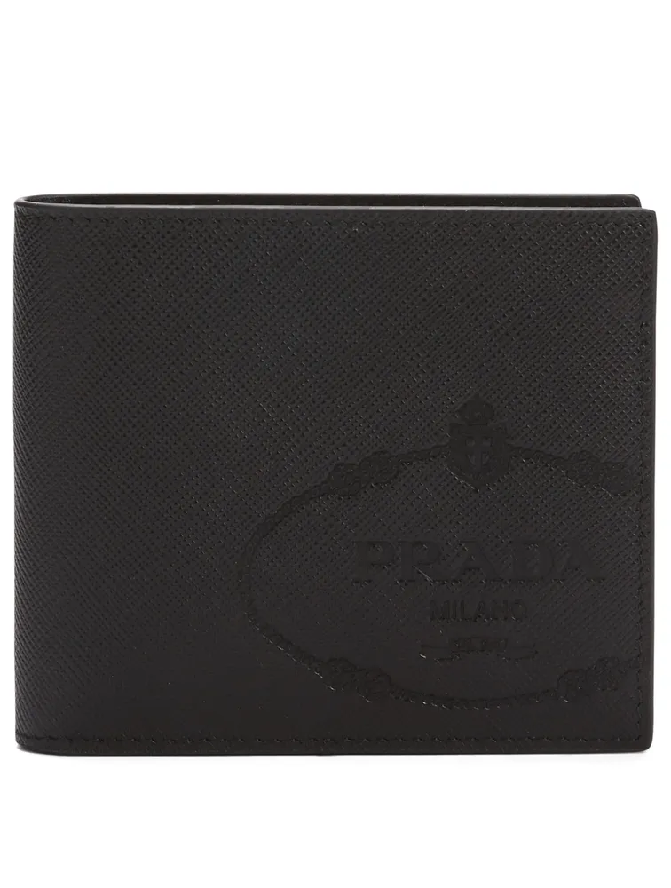 Saffiano Leather Logo Wallet