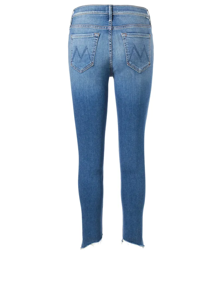 Stunner High-Rise Ankle Jeans With Two Step Fray