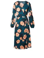 Fontaine Wrap Dress Floral Print