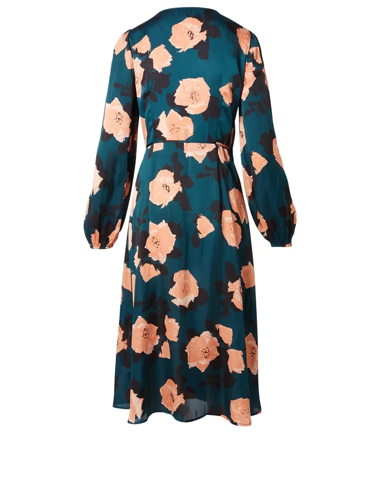 Fontaine Wrap Dress Floral Print