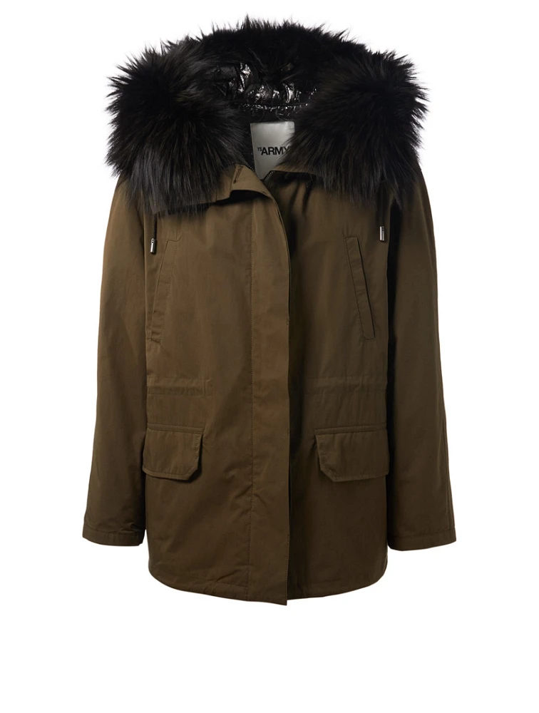 Bachette Parka With Fur Trim
