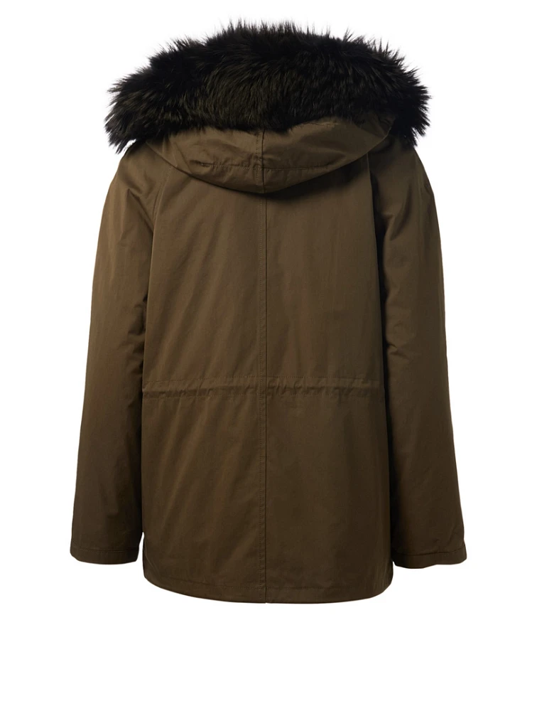Bachette Parka With Fur Trim