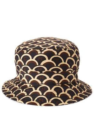 Bucket Hat Logo Print