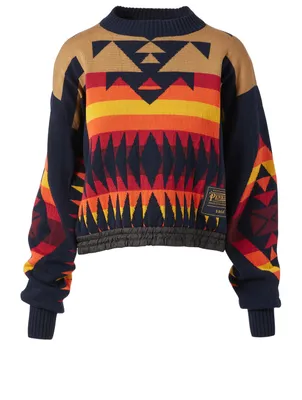 Sacai x Pendleton Printed Sweater
