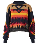 Sacai x Pendleton Printed Sweater