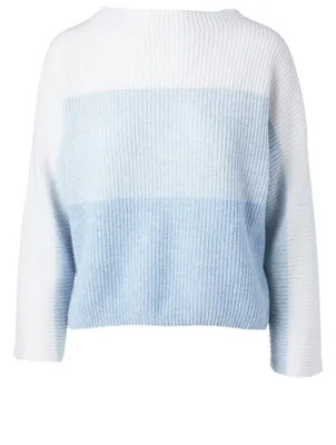 Cashmere Dégradé Colourblock Ribbed Sweater