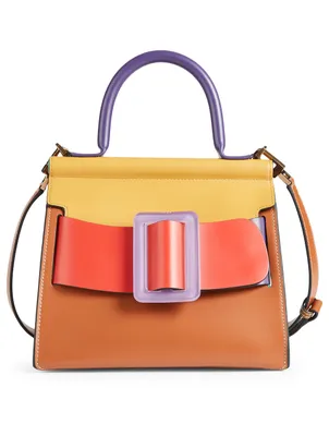 Karl 24 Colourblock Leather Top Handle Bag