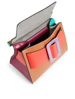 Karl 24 Colourblock Leather Top Handle Bag