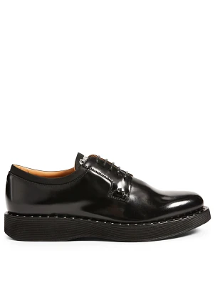 Brandy Leather Derby Shoes