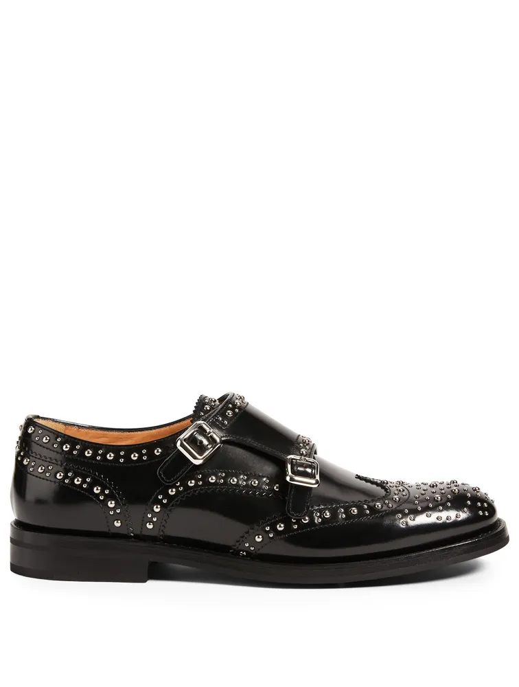 Lana Leather Double Monk-Strap Shoes